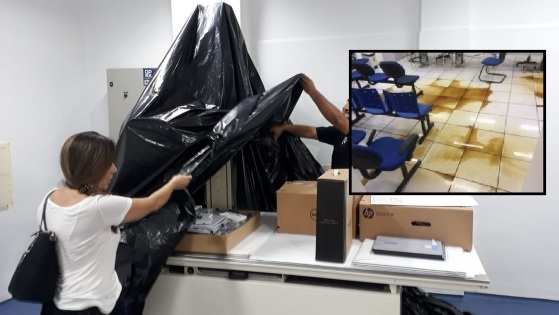 Medidas foram tomadas para que pacientes não tenham infecção devido à umidade.