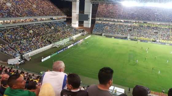 Arena custou R$ 700 milhões e foi construída para receber quatro jogos da Copa de 2014.