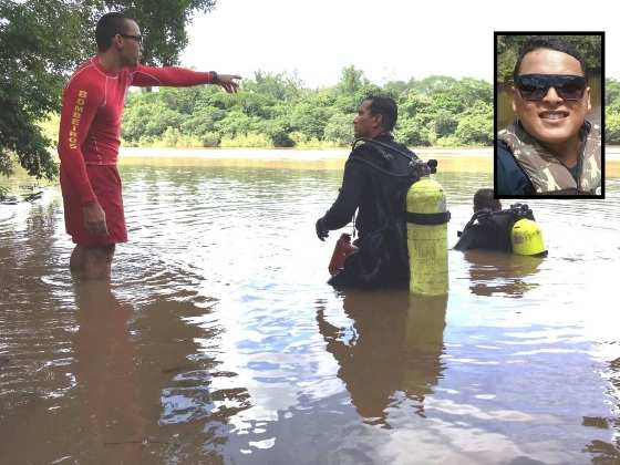 O corpo do jovem estava enroscado em galhos há 4 km do local do afogamento.