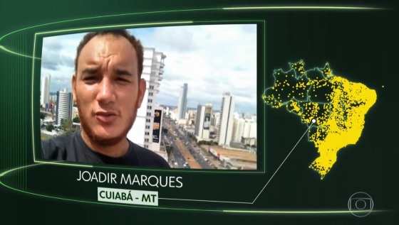Joadir Marques apareceu no quadro Brasil Que Eu Quero do Jornal Nacional, da TV Globo.