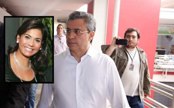 No detalhe, Silvia Mônica das Neves Silva, esposa do empresário/delator Alan Malouf