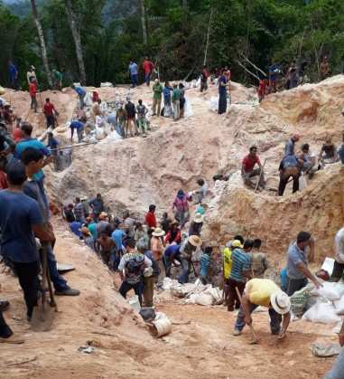 Mais de 2 mil pessoas estão no garimpe em Aripuanã.
