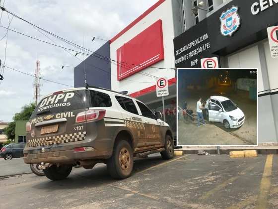 A vítima  foi com criminoso em um posto de combustível pouco antes de ser brutalmente assassinado.