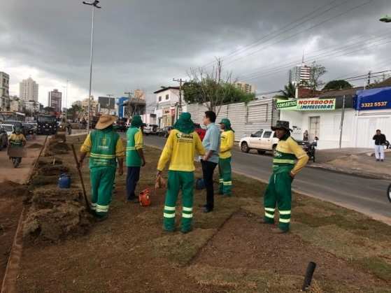 O prefeito Emanuel Pinheiro vistoriou a obra na quarta-feira (07).