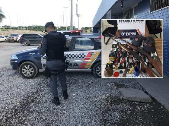 O marido foi preso em flagrante e encaminhado para delegacia.