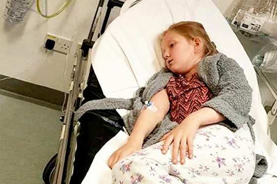 Lilly-Jo tomou algumas pílulas e foi parar no hospital.