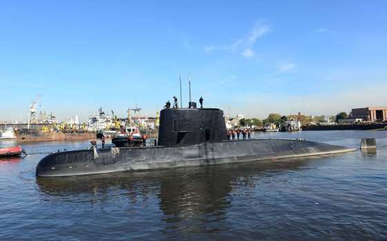 Foto de arquivo, feita em 2014, mostra o submarino ARA San Juan em Buenos Aires.