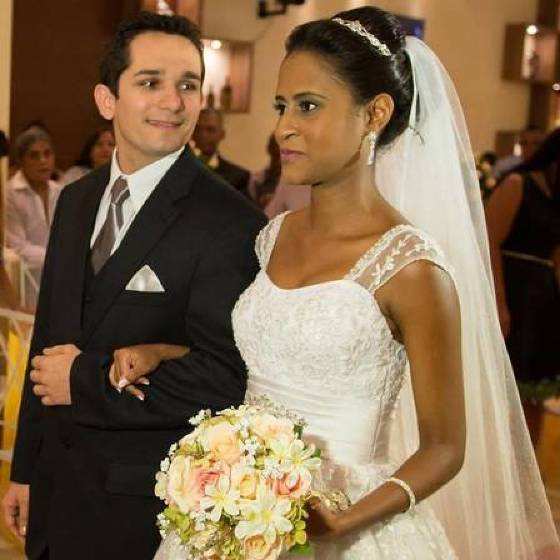 Fernanda e Vanclecio se casaram em março de 2015