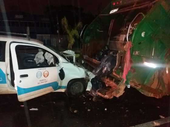 O acidente aconteceu na madrugada deste domingo (25) na Estrada do Moinho, em Cuiabá.