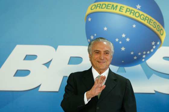 Michel Temer presidente em exercício. 