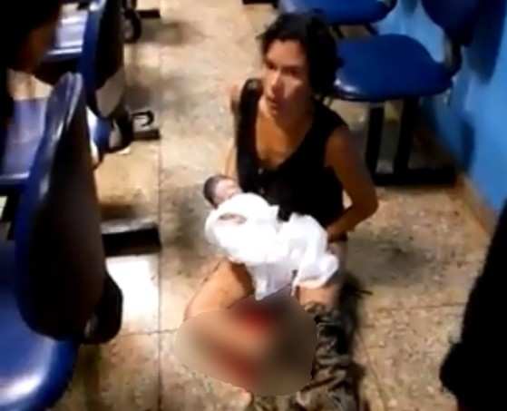 Mulher dá à luz em hospital do RJ