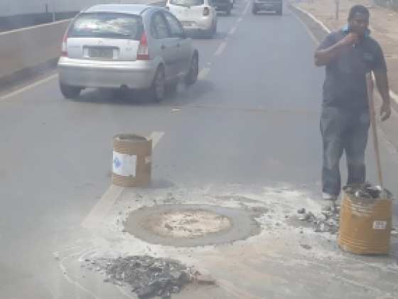 O caso foi registrado na Avenida Miguel Sutil, na lateral da Trincheira Jurumirim.