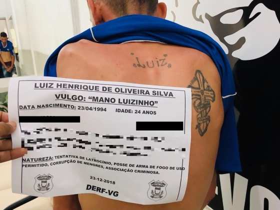 O autor da tentativa de latrocínio foi preso em investigação da Delegacia de Roubos e Furtos.