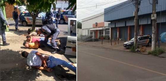 Os bandidos foram encontrados no bairro onde a invasão aconteceu.