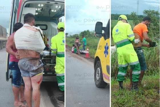 Doze passageiros foram socorridos pelo Samu e pela Rota do Oeste.