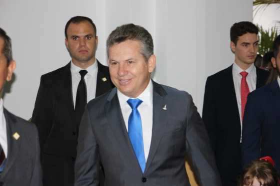 Mauro Mendes tomou posse como governador de Mato Grosso na tarde de terça-feira (1°).