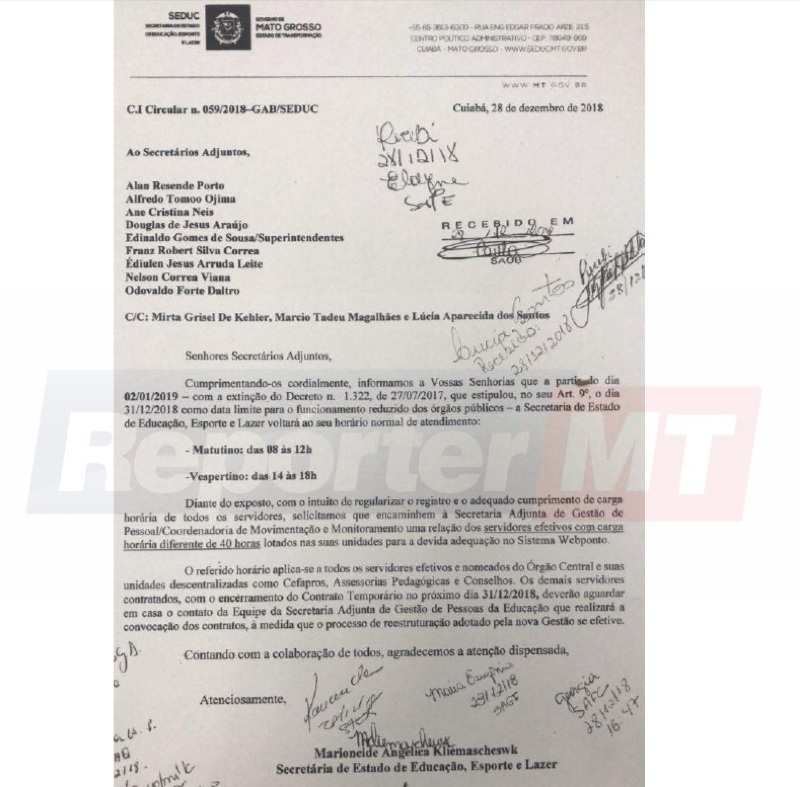 Of&iacute;cio da Seduc orienta contratados a ficarem em casa