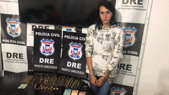 Thamara confessou o crime na Delegacia de Repressão a Entorpecentes em Cuiabá.