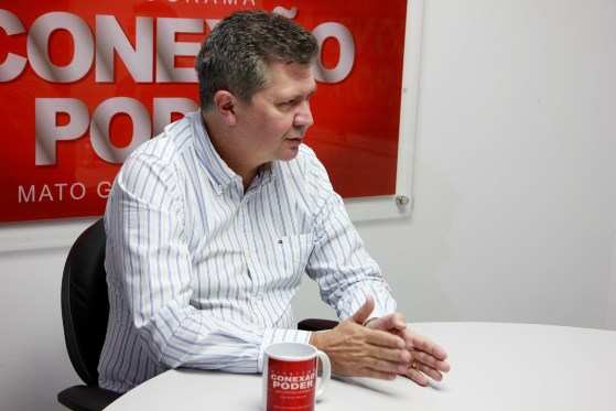 Secretário da Sesp, Alexandre Bustamante, durante entrevista no programa Conexão Poder