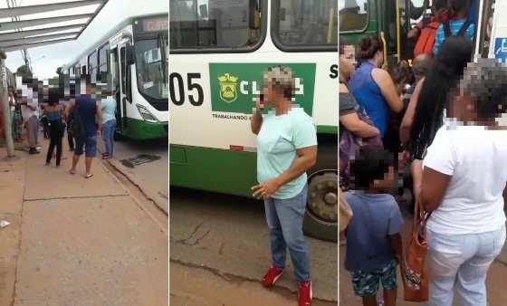 Os passageiros reclamaram do cheiro ruim que ficou no veículo.