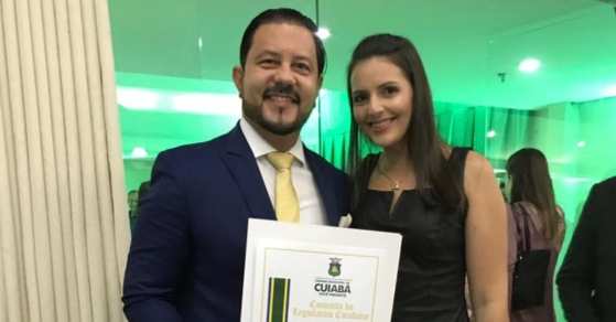 Frederico Müller Coutinho recebeu a Comenda do Mérito Cuiabá 300 anos.