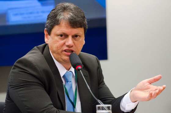 ministro da Infraestrutura, Tarcísio Gomes de Freitas