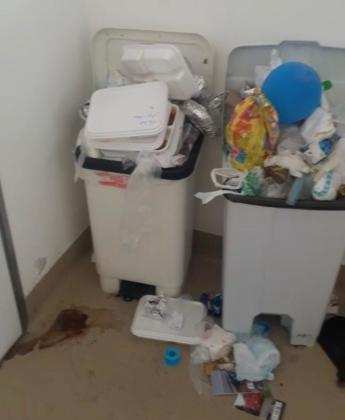 Funcionários responsáveis pela limpeza do Pronto Socorro de Cuiabá fizeram greve nesta sexta-feira (28).
