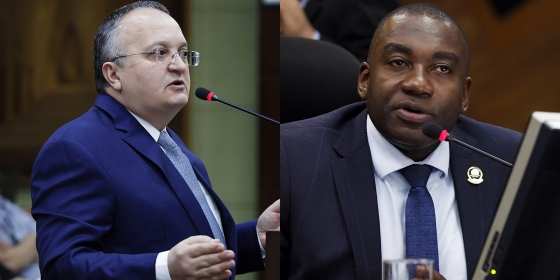 Pedro Taques e seu ex-aluno, conselheiro Moisés Maciel.