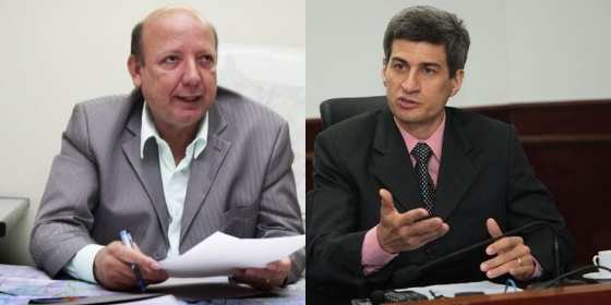 Cinésio Nunes de Oliveira, ex-secretário da Sinfra, e Marcel de Cursi, ex-secretário de Fazenda.