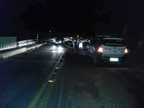 Acidente aconteceu na noite de sábado (31) na Estrada de Chapada.