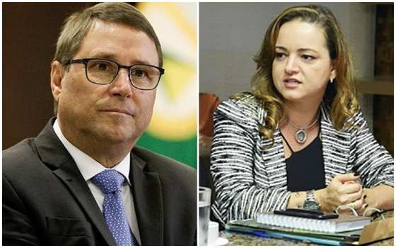 Secretários Mauro Carvalho e Mauren Lazzaretti.