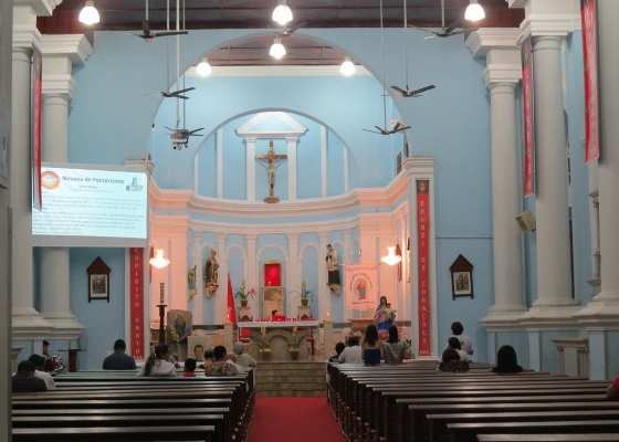 A igreja São Gonçalo fica na Avenida XV de Novembro. 