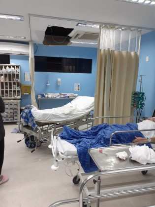 Homem tentou fugir de hospital em Joinville e quebrou teto