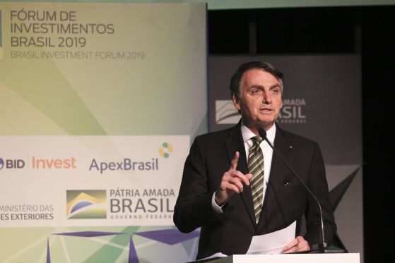 Presidente Jair Bolsonaro (PSL) em discurso disse que potencial de Mato Grosso é prejudicado por leis ambientais