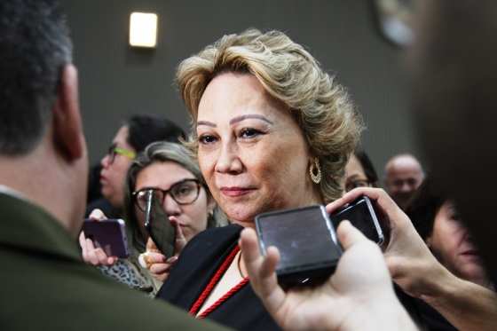 A desembargadora Maria Helena Gargaglione Póvoas ocupa o cargo de vice-presidente da atual gestão do TJMT.