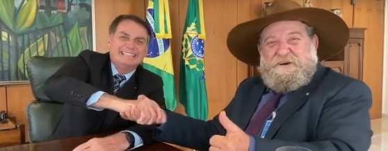 Bolsonaro recebeu Barbudo em seu gabinete, na quarta-feira (06).