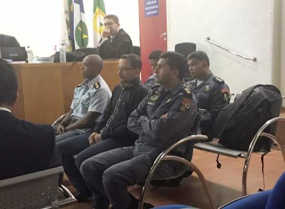 Na foto, os coronéis Zaqueu Barbosa, Evandro Lesco e o cabo Gerson Corrêa.