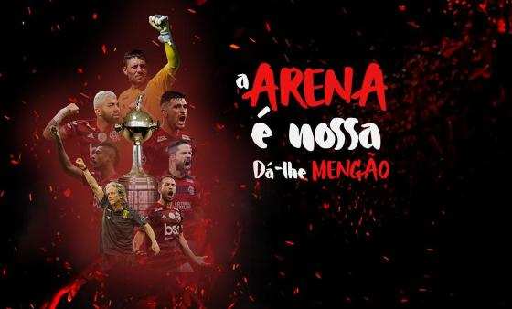 O evento intitulado “A Arena é Nossa. Dá-lhe Mengão!”