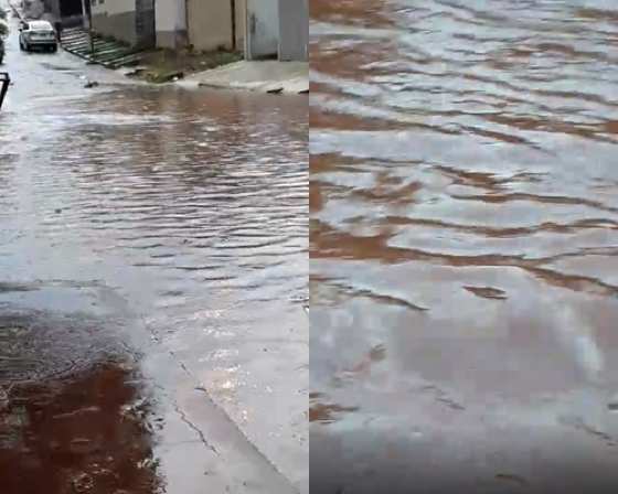 Chuva causa transtornos pela cidade. 