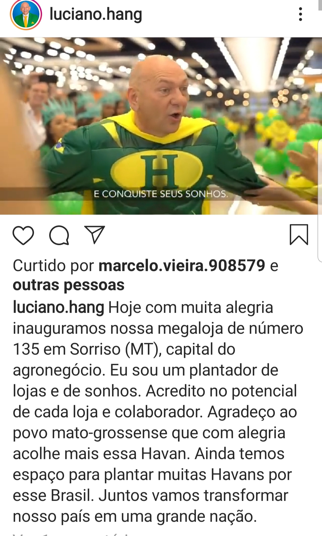 Carequinha da havan