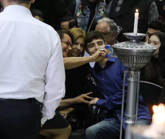 Havanir pedindo a selfie.