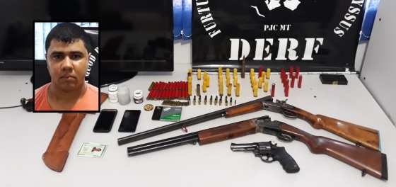 Baixinho confessou o crime e entregou esconderijo das armas.