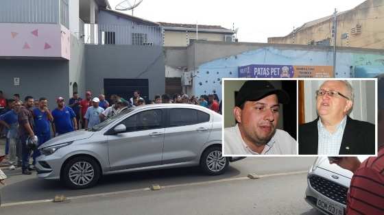 No detalhe, prefeito Valdir e o tio Antônio Padilha.
