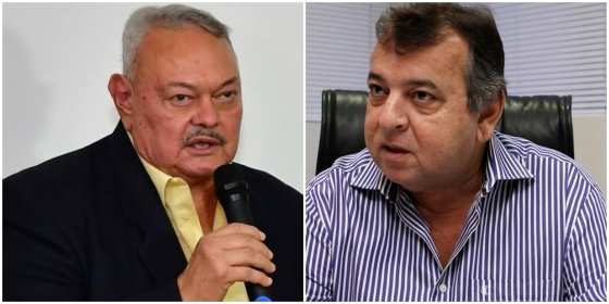 Roberto França já foi prefeito de Cuiabá, atualmente apresenta o programa Resumo do Dia; Dorileo Leal é dono do Grupo Gazeta.