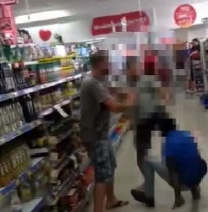 Confusão aconteceu em um supermercado em Campo Verde.