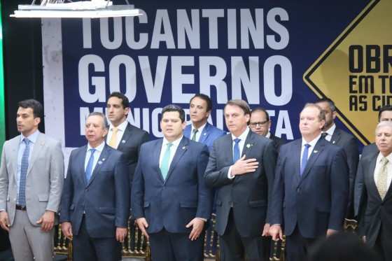 Presidente Jair Bolsonaro em evento no Tocantins.