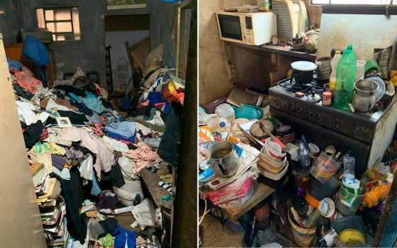 Idosa acumulava lixo e objetos inservíveis dentro de casa em Ribeirão Preto