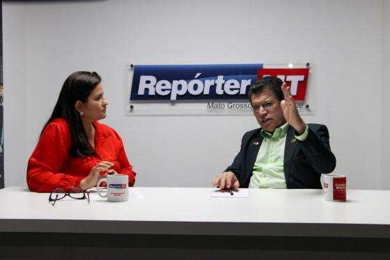 O ex-deputado federal, Victório Galli, em entrevista ao RepórterMT