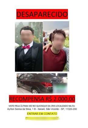 Preocupada, família divulgou desaparecimento oferecendo recompensa antes de descobrir traição de homem