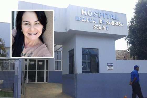 Elizângela está internada no Hospital Regional de Sorriso.